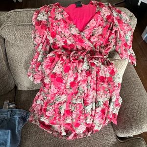 Pink Floral Dress